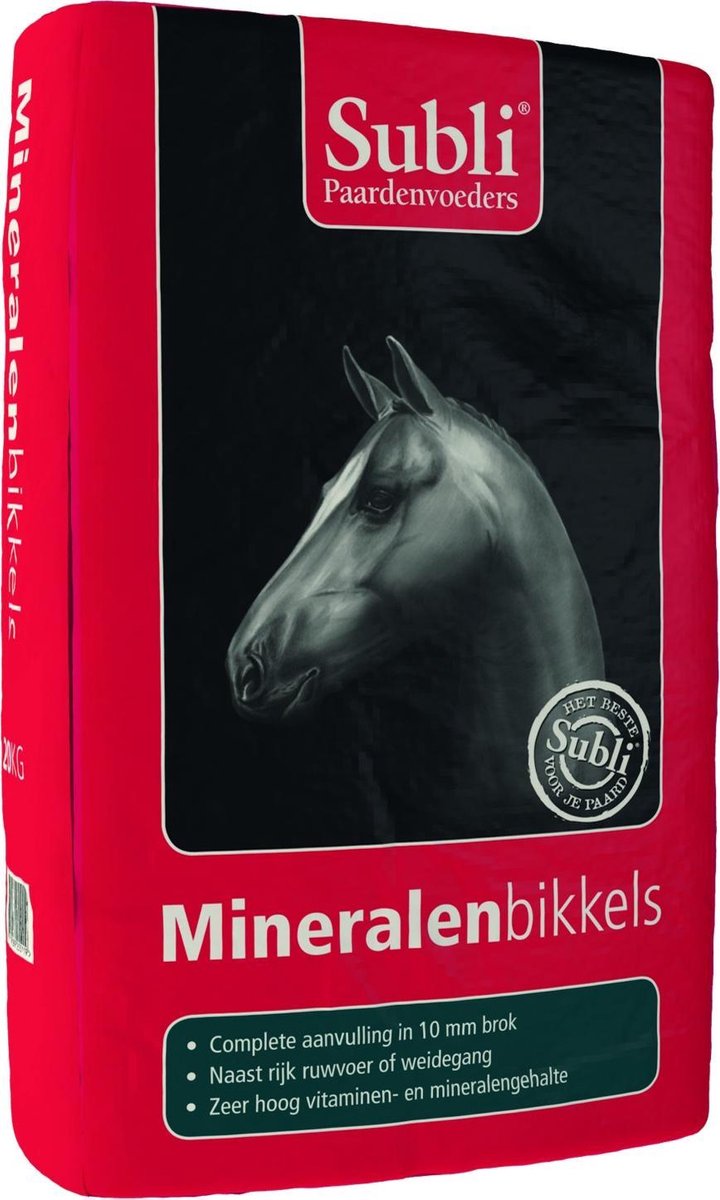 Subli Mineralenbikkels - Paardenvoer - 10 kg