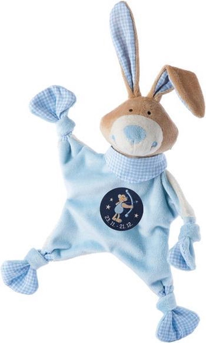 sigikid Sterrebeeld knuffellaapje haas blauw