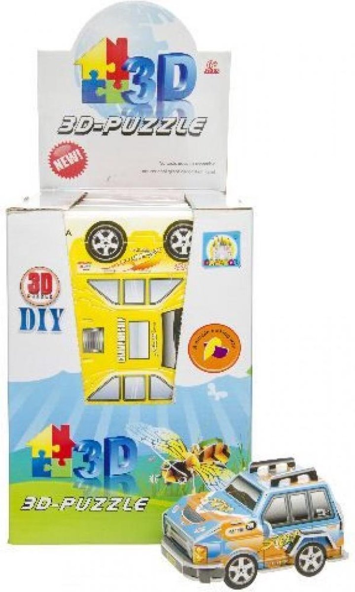 Bouw je eigen 3D race auto - speelgoed - jongens - puzzel - Viros