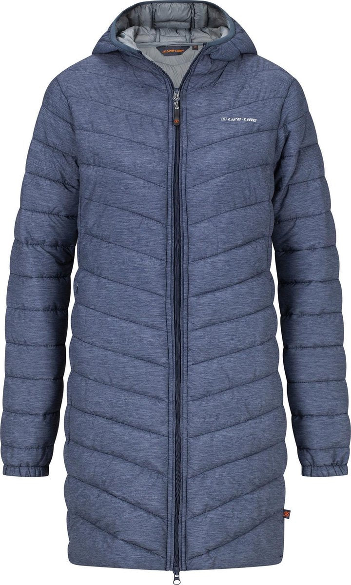 Life-Line Sveril Fake Down Jas - Dames Outdoor Regenjas - Blauw/Grijs - Waterafstotend