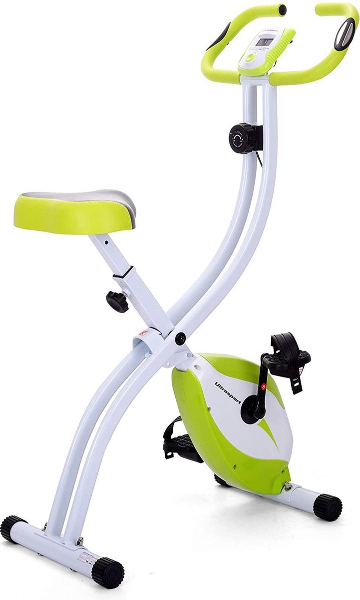 Gutos Sportbike Hometrainer - Fiets - Hometrainers - Groen - Fitness voor ouderen - Inklapbaar - Opvouwbaar - Hometrainers fitness - Fitnessbike - Met hartslagmeter - Telefoonhouder - Fitness fiets