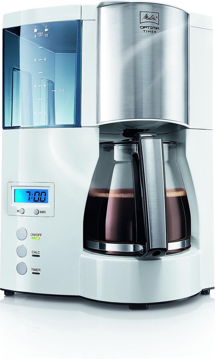 Melitta Optima Timer - Filter-koffiezetapparaat - Wit