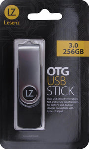 LeSenz OTG 3.0 USB-C - USB-stick - 256 GB