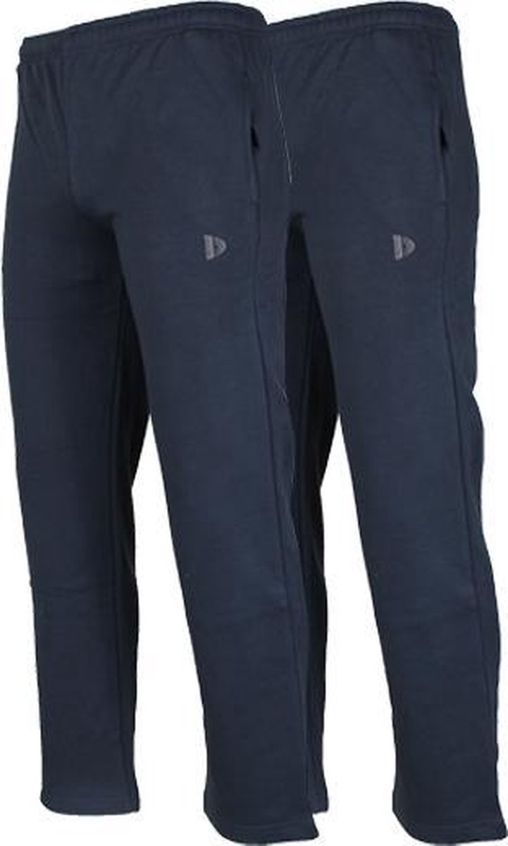 2-Pack Donnay Joggingbroek rechte pijp dunne kwaliteit - Sportbroek - Heren - Maat XL - Donkerblauw