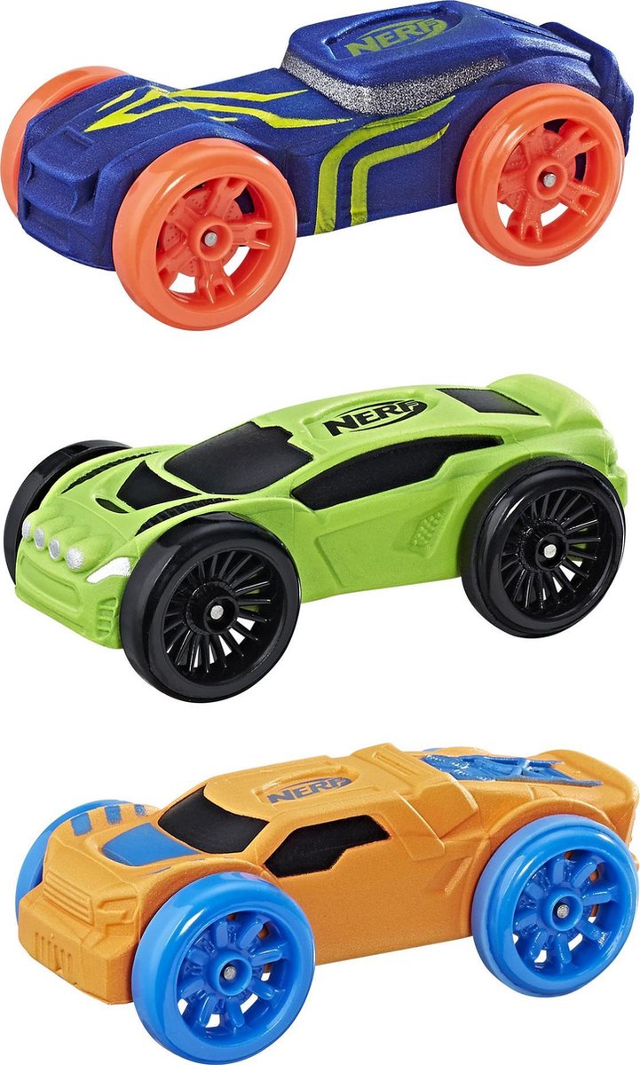 NERF Nitro Schuimauto's 3 stuks - blauw