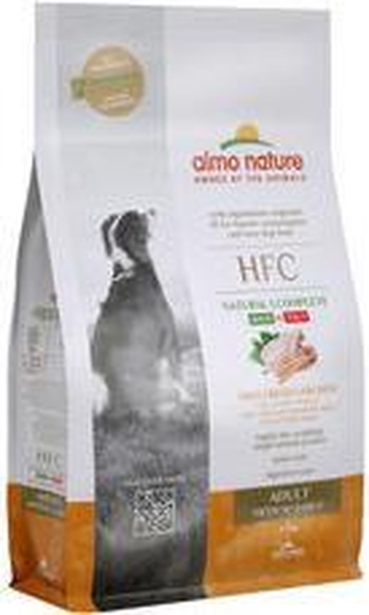 Almo Nature - Hond HFC Puppy brokken voor middelgrote tot grote honden - zeebaars en zeebrasem of kip - 8kg