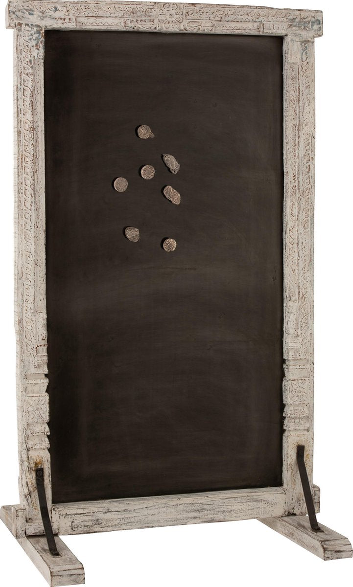 MAGNEET BORD OUDE DEUR GERECYCLEERD HOUT WHITE WASH