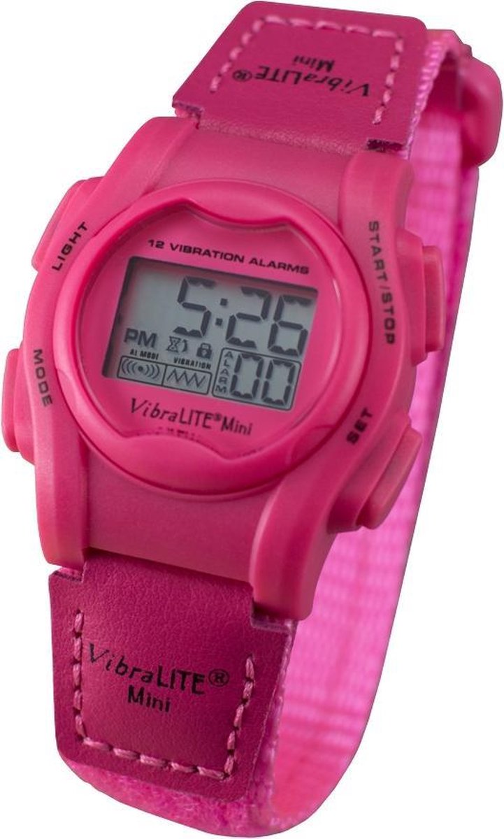 Medicijn/ plashorloge Vibralite Mini; Rose klittenband