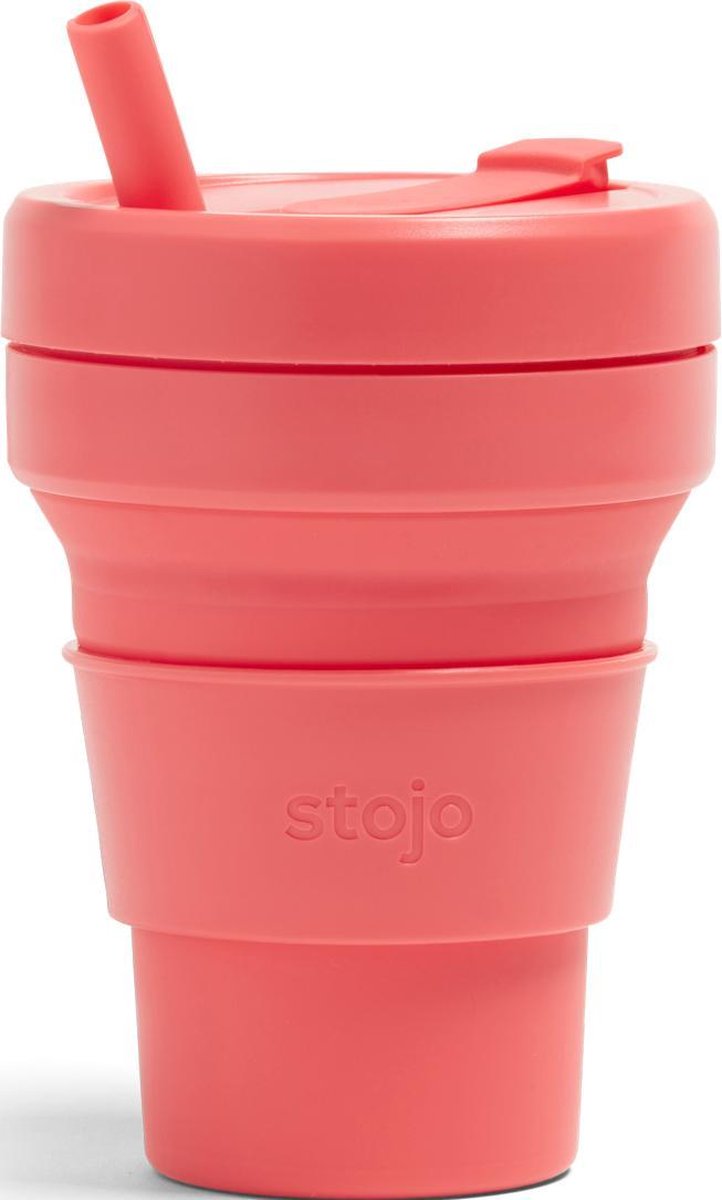 Stojo Biggie Cup Brooklyn - Uitgebreide Verpakking - 470 ml