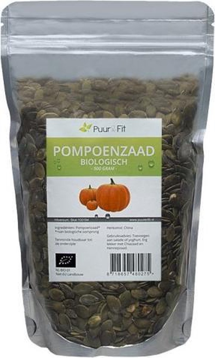 Puur&Fit Pompoenpitten Biologisch - 500 gram