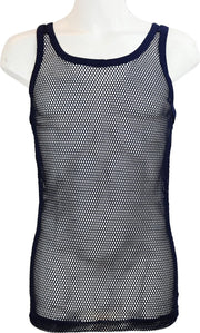 Net Hemd - 100% Katoen - Marine - Maat XL