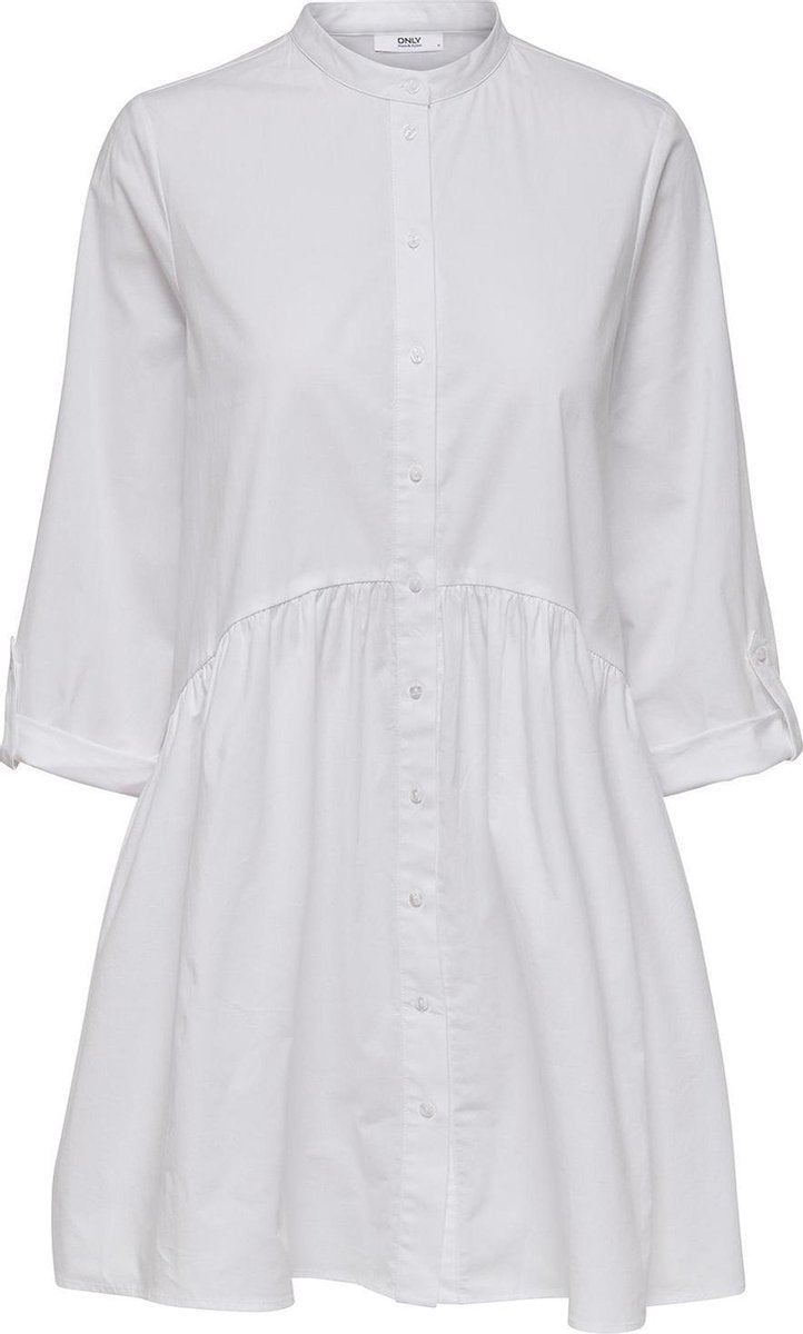 Onlditte Life 3/4 Shirt Dress Noos Wvn 15198076 White