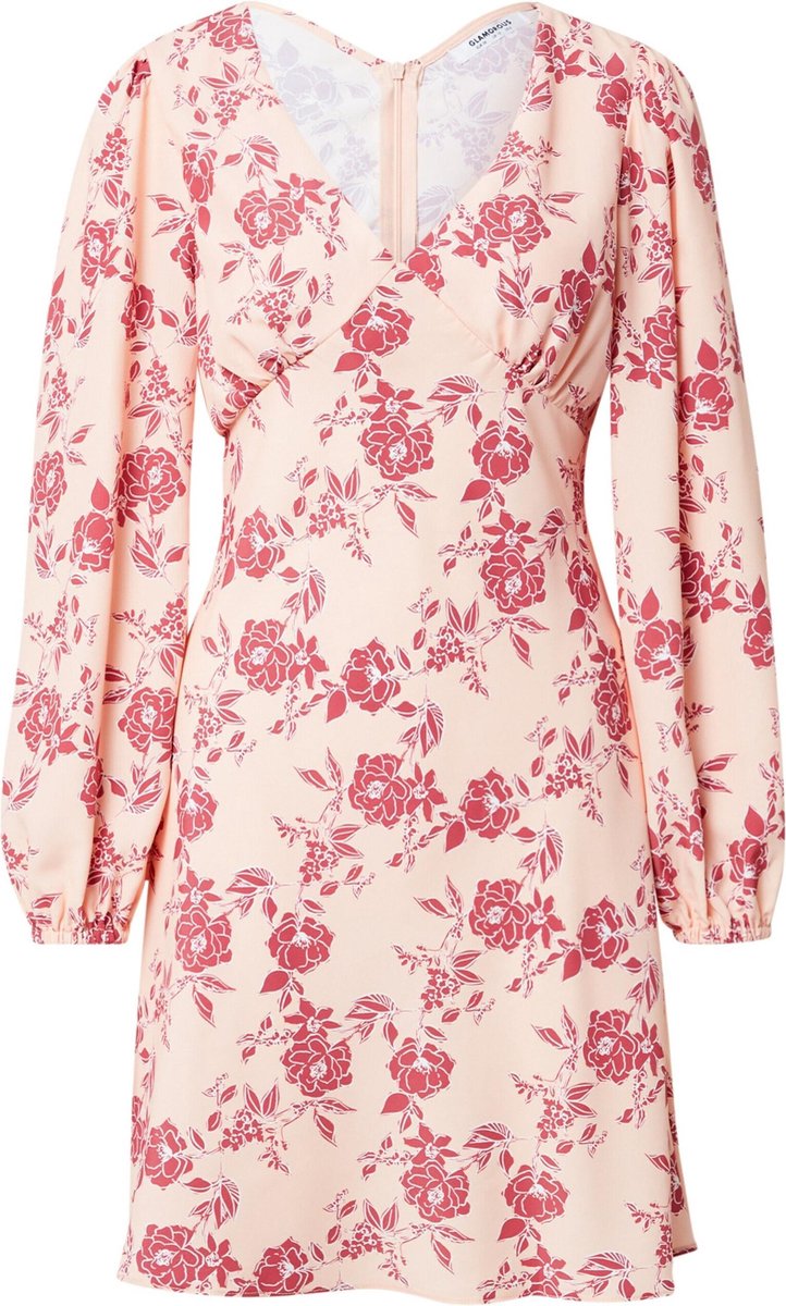 Glamorous jurk Donkerrood-10 (38)