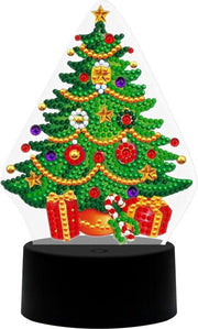 Diamond Painting "JobaStores®" 3D Illusie Lamp Kerst (Kerstboom)