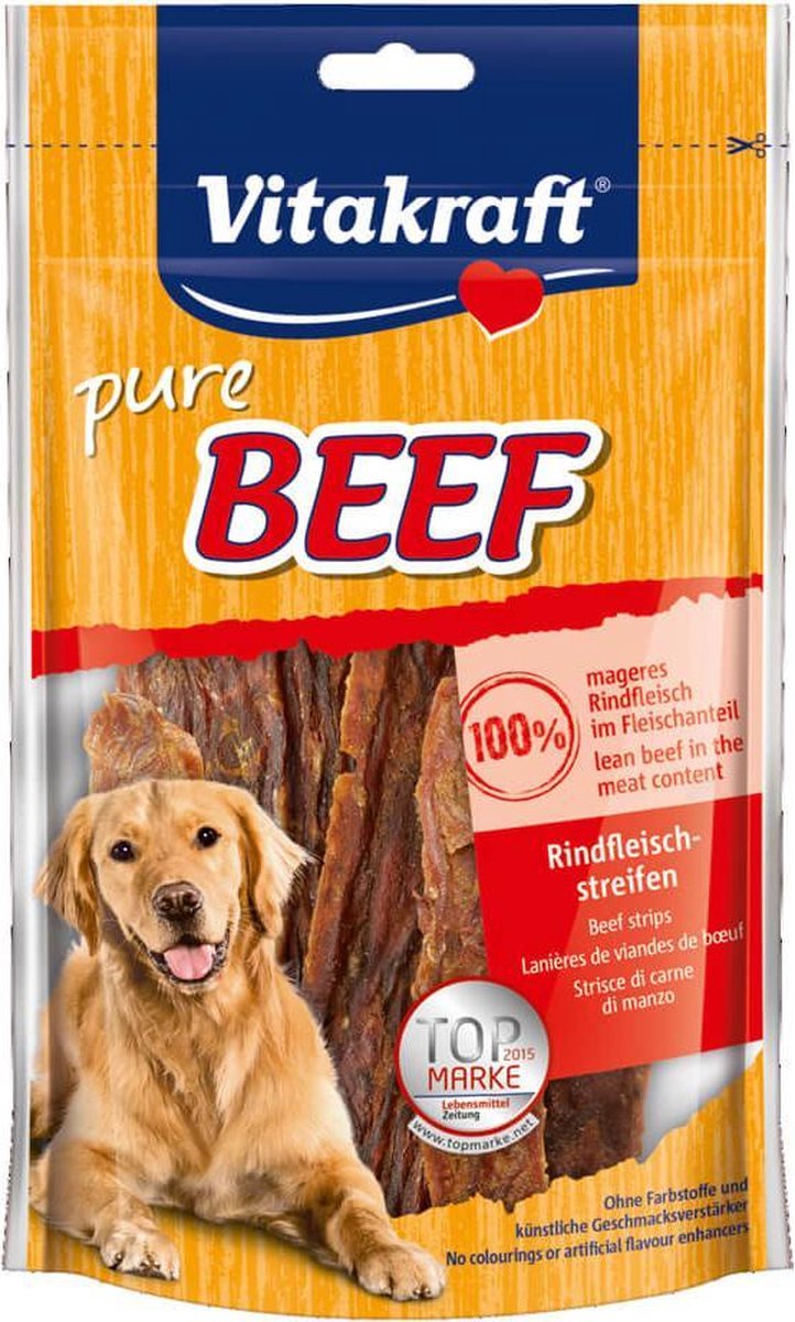Vitakraft BEEF vleesstrips rund 80 gram