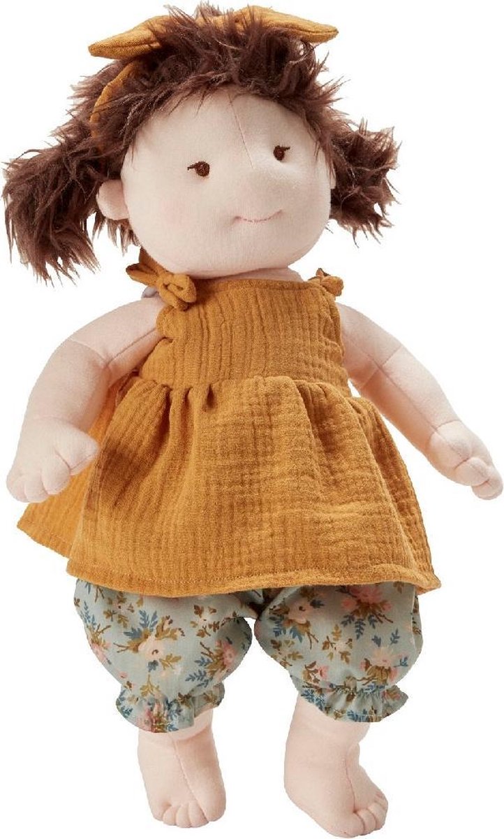 Byastrup Knuffelpop Hannah Junior 42 Cm Polykatoen Wit/geel