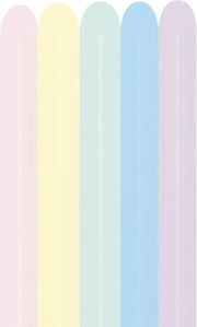 Modelleer ballonnen| plooi ballonnen | 260S assortiment Pastel kleuren