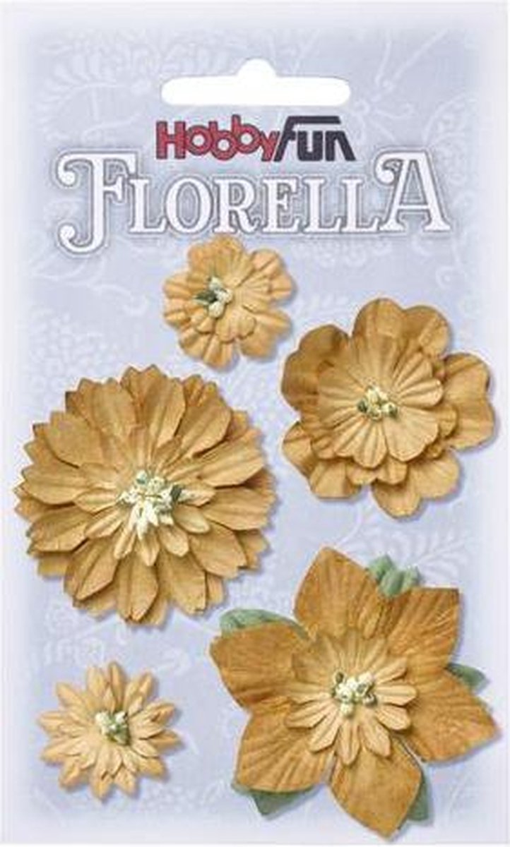 FLORELLA-Bloemen beige