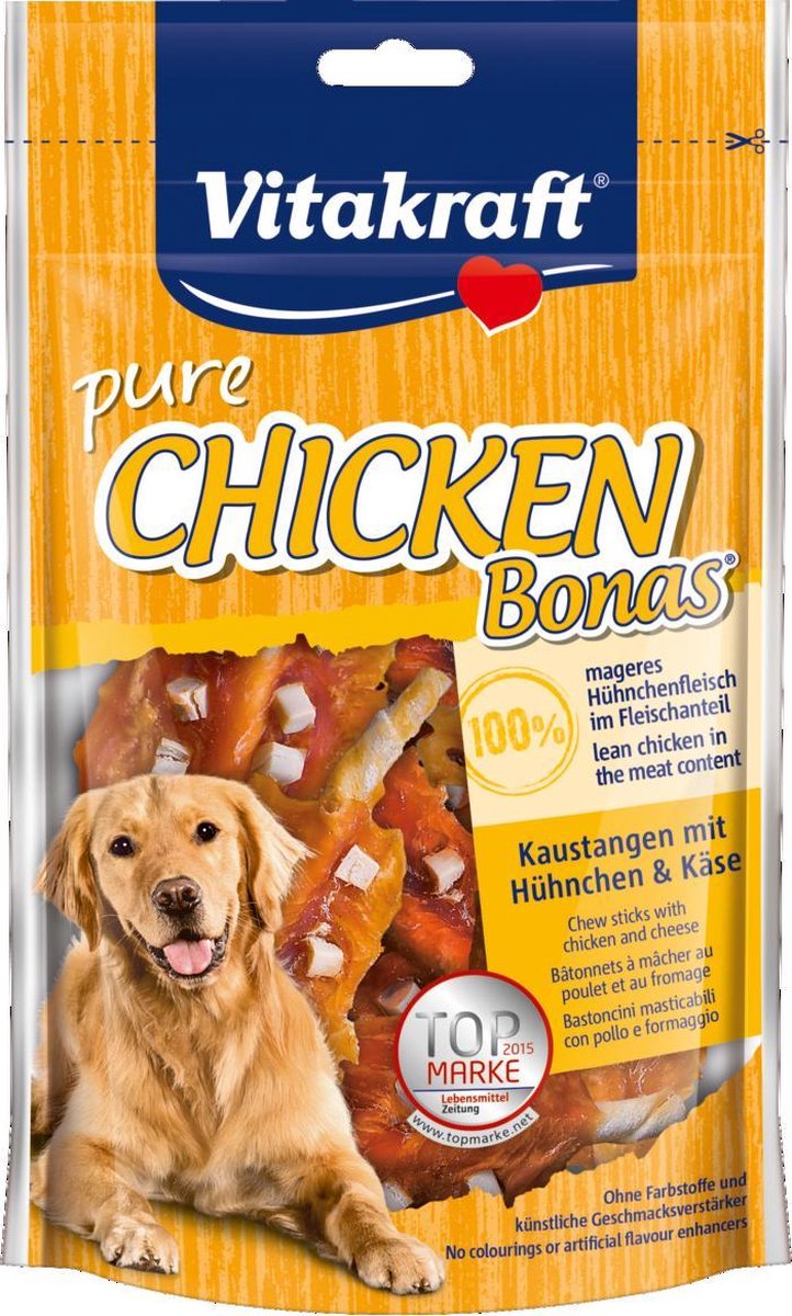 Vitakraft BONAS sticks kipfilet + kaas 80 gram