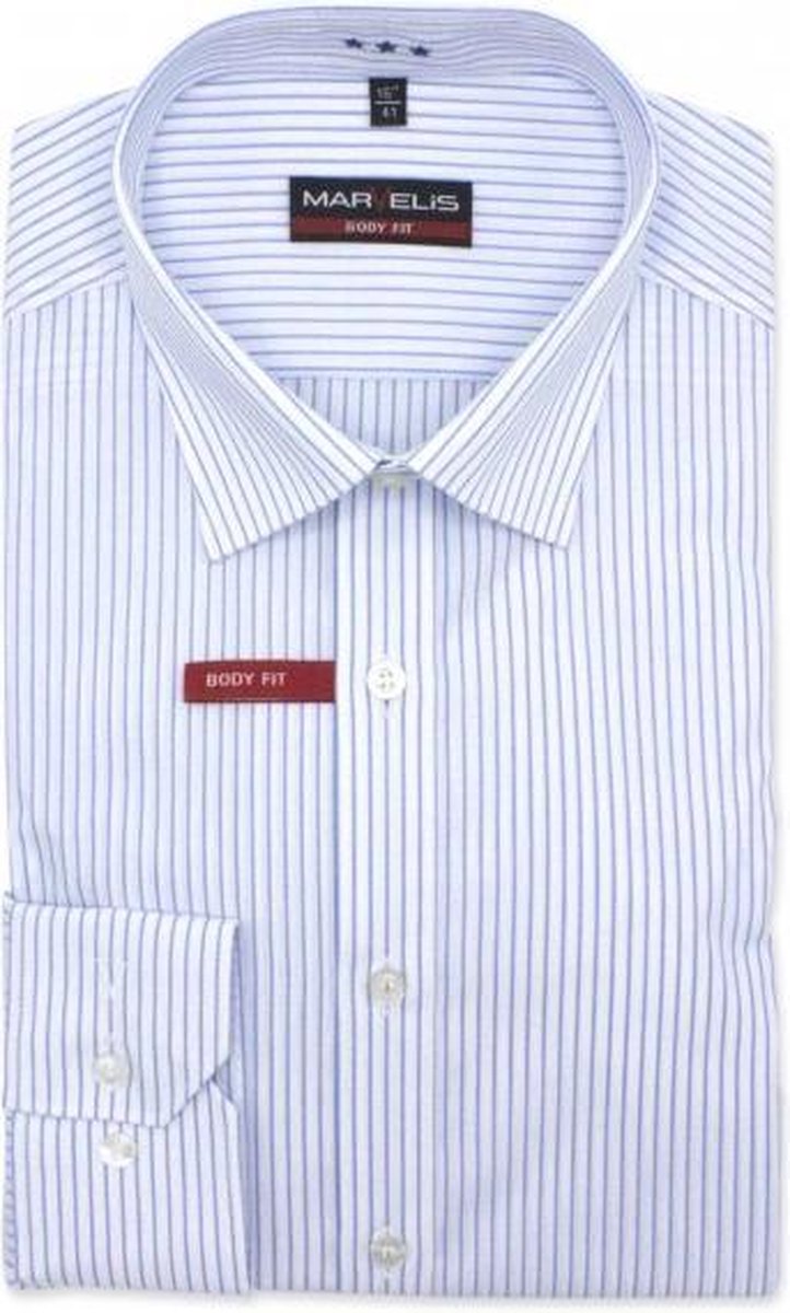 GENTS | Marvelis Overhemd Heren Volwassenen body-fit stripes 0176 Maat 44