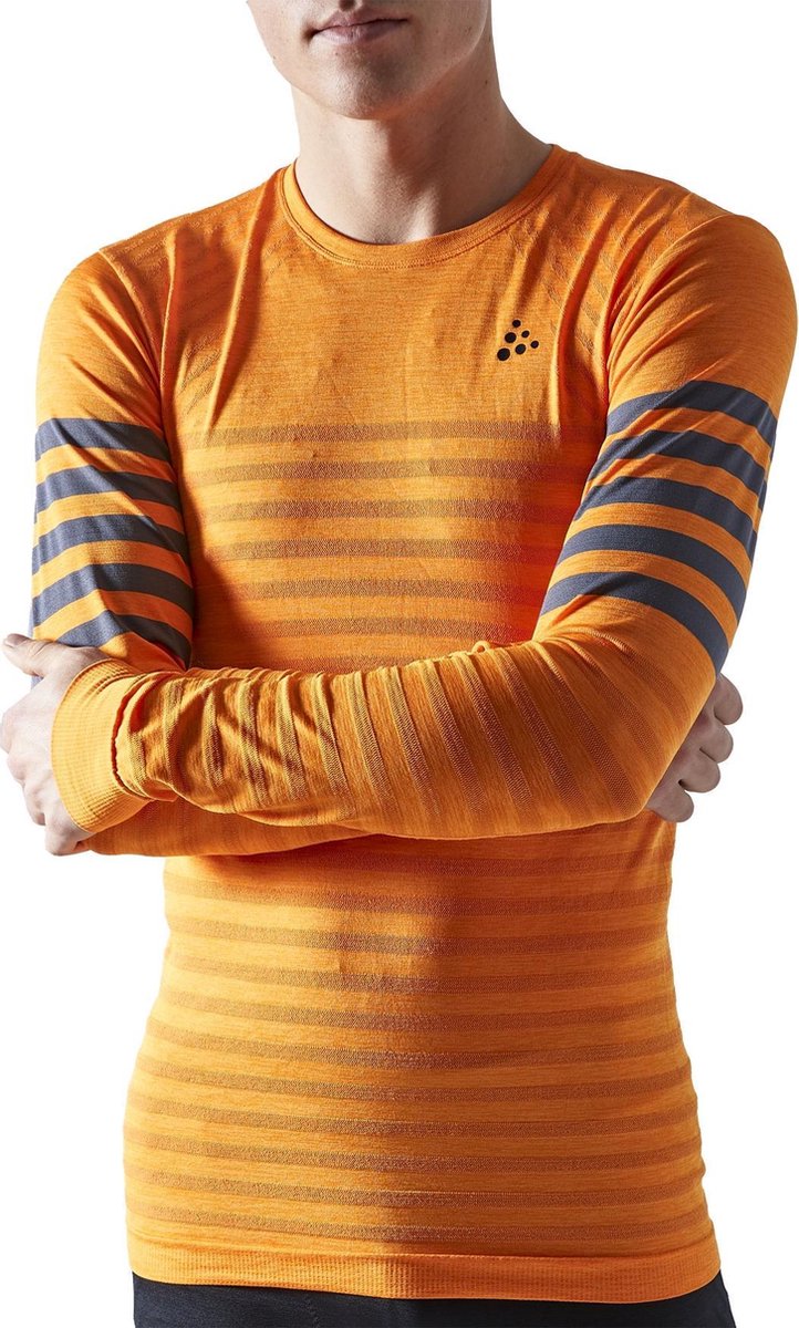 Craft Thermoshirt - Maat L  - Mannen - oranje/blauw