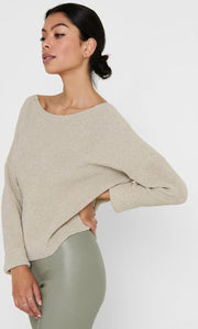 Onlbrynn Life L/s V-neck Pull Knt Noos 15192348 Pumice Stone