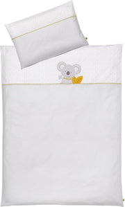 Fehn Dekbedovertrek Koala 135 X 100 Cm Lichtgrijs