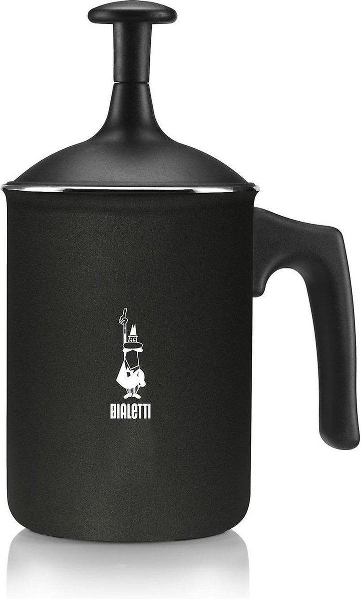 Bialetti Tutto Crema - melk Frother - dubbele schuim scherm - 166ml - zwart