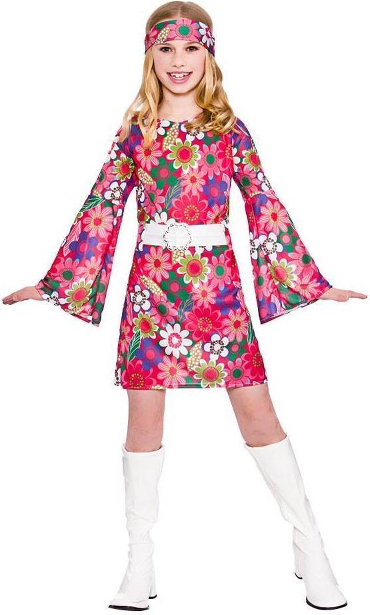 E-Carnavalskleding.nl: 140cm - e-Carnavalskleding.nl Hippie jurkje Tessa