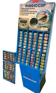 Wanddisplay MAGIC-CUP geurblikjes 60stuks 60dagen geur