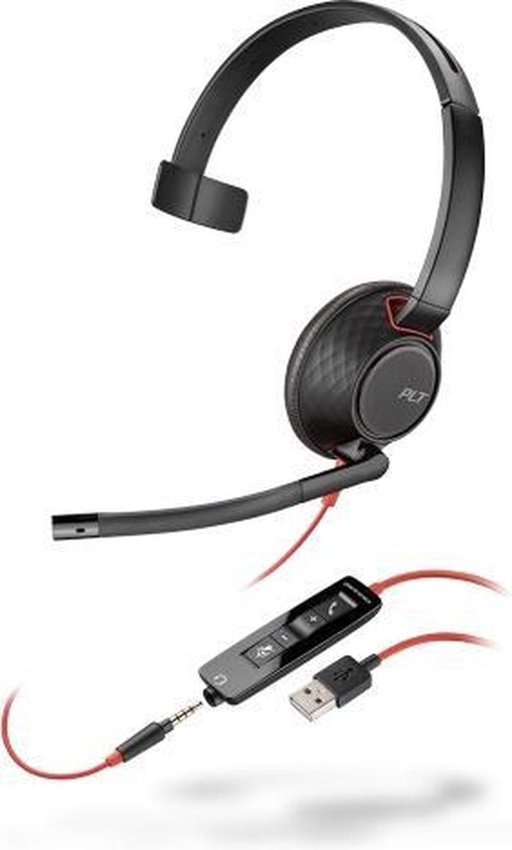 POLY Blackwire 5210 Headset Hoofdband Zwart