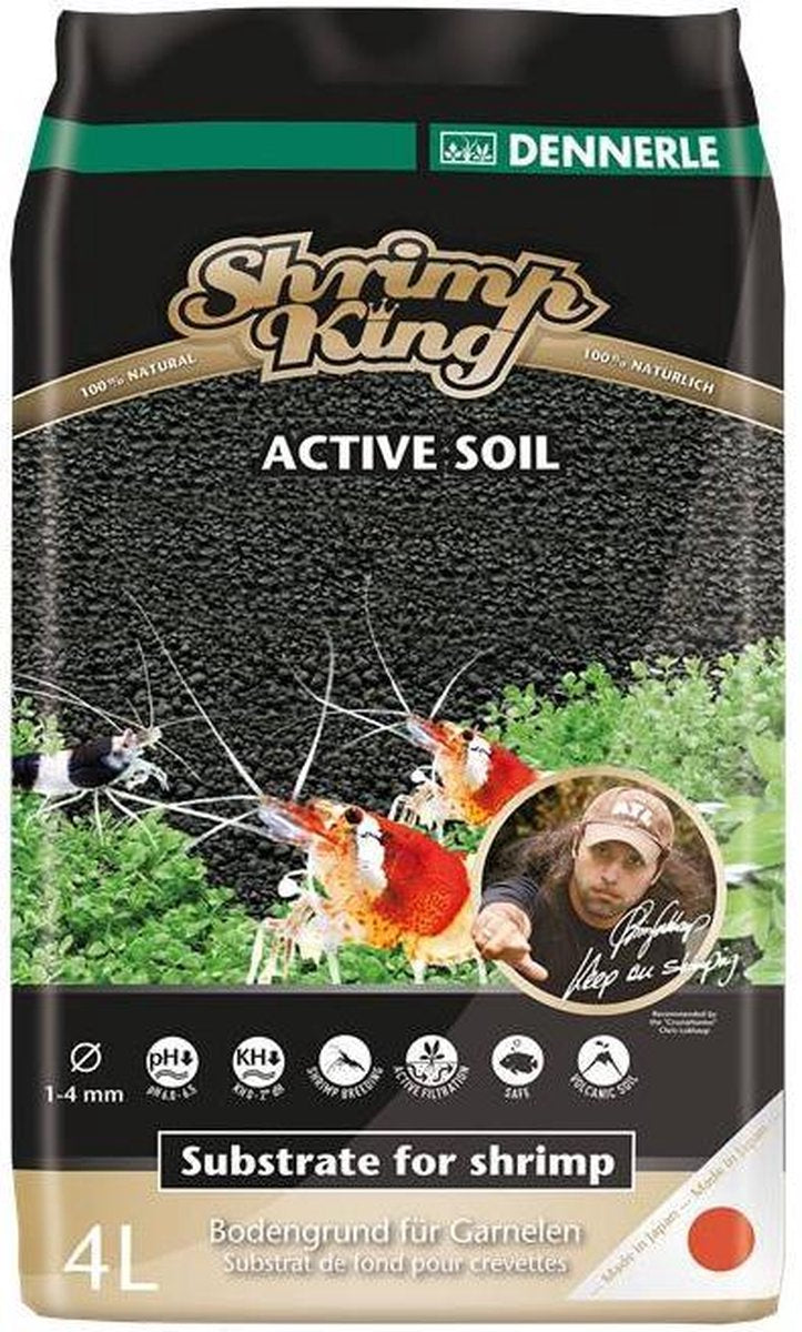 Dennerle Shrimp King Active Soil - Inhoud: 4 liter