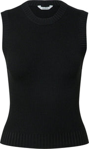 Mbym gebreide bodywarmer jemima Zwart-M (L)