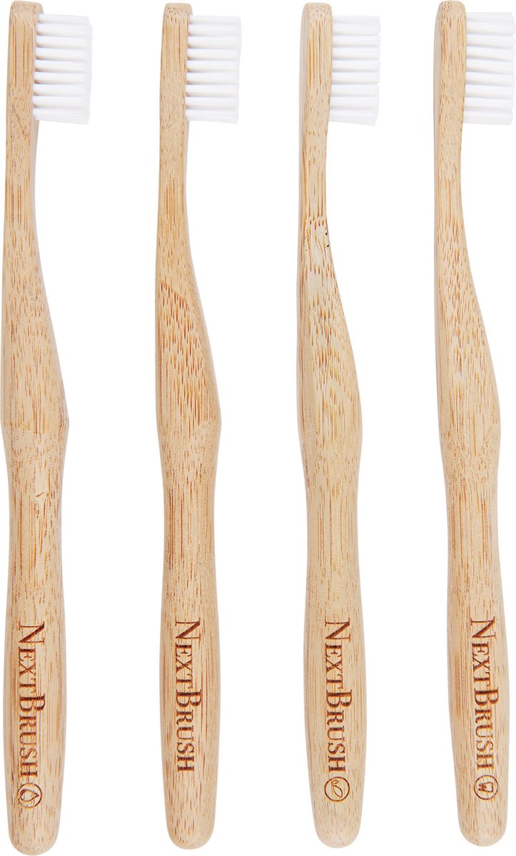 4-pack | NextBrush bamboe tandenborstel SOFT