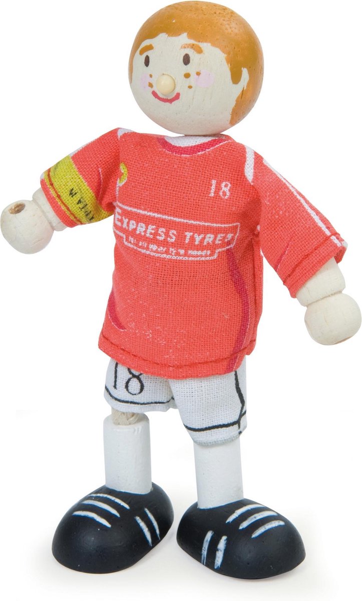 Le Toy Van Poppenhuispop Voetballer nummer 18