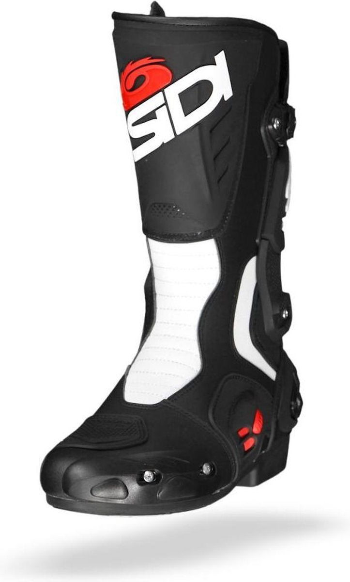 Sidi Vertigo 2 Black White Motorcycle Boots 50