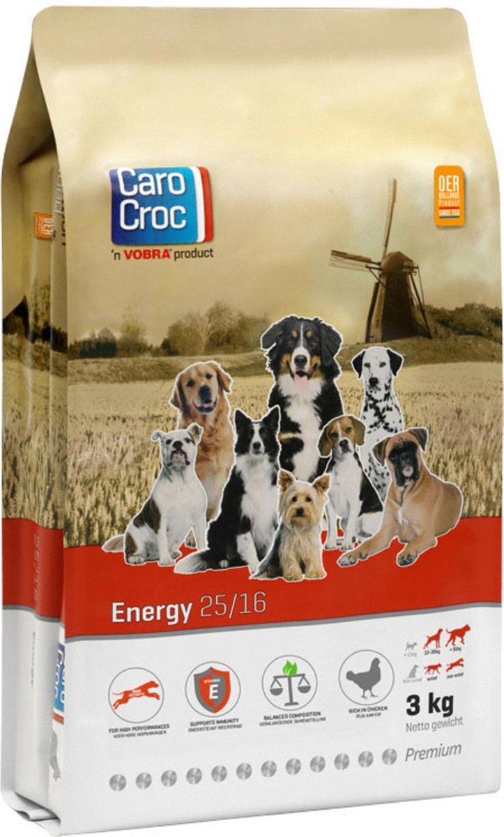 Carocroc Energy 25/16 - Hondenvoer - 3 kg