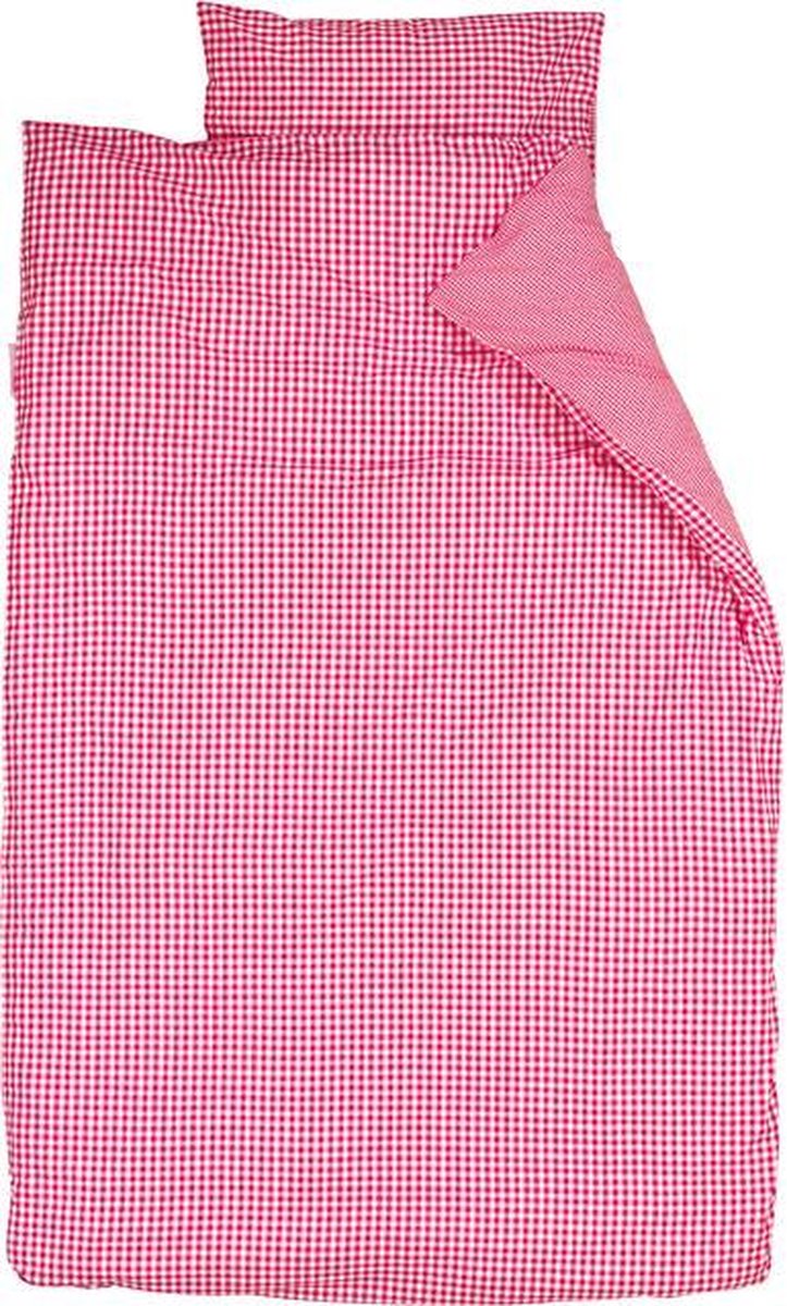 Taftan - Dekbedovertrek Brabants-Bontje - 100 x 135 cm - fuchsia