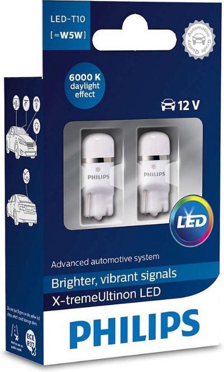 Philips X-TremeUltinon LED W5W-T10 - Voertuigverlichting