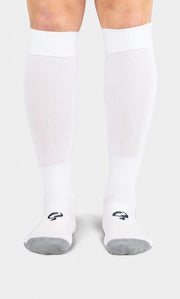Heren Kousen Pitch - Kleur Wit / Grijs - Maat 32-36