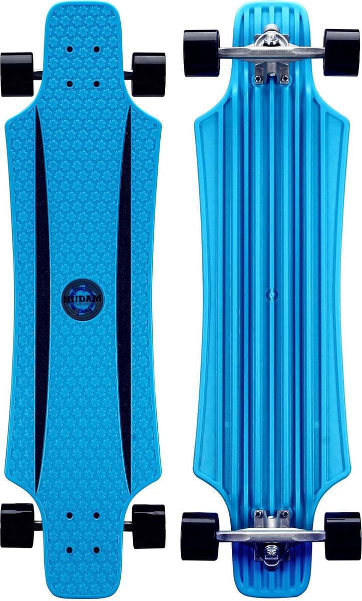 Nijdam Kunststof Longboard 36" - X-Flex Longboard - Kobalt/Zwart