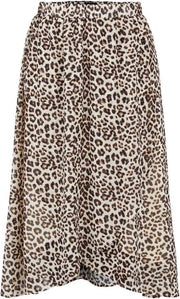 Pctia Hw Midi Skirt Bc 17113536 Black/leo