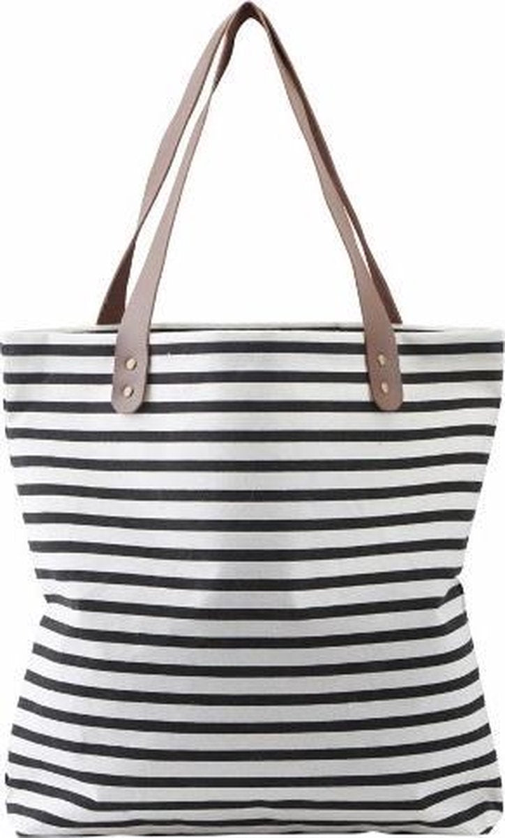 House Doctor Shopper streep zwart/wit