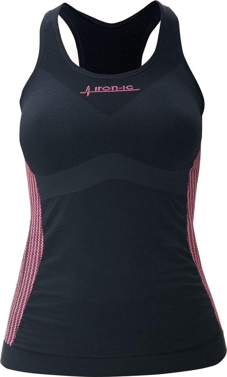 Iron-ic Sporthemd Performance Dames Polyamide Zwart Mt S/m