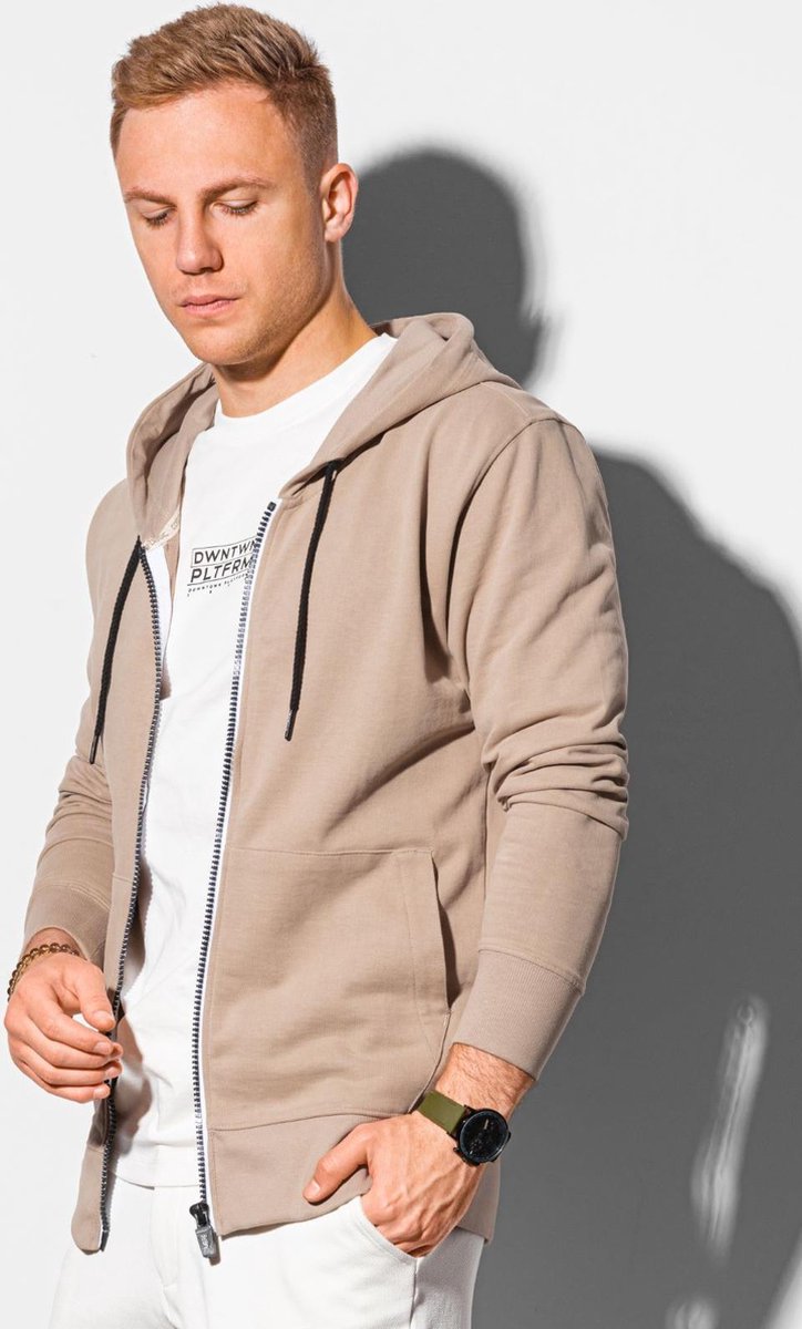 Heren - Vest - Effen - Basic - B1145-4 - Beige