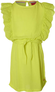 Quapi meisjes mouwloze jurk Fancy Lemon Yellow