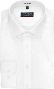 Marvelis strijkvrij overhemd body fit wit (6799-64-00N)