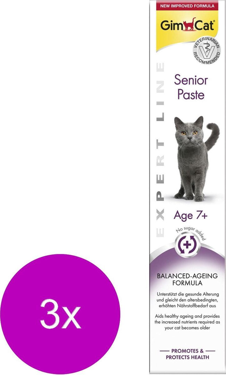 Gimcat Senior Pasta - Kattensnack - 3 x 50 g