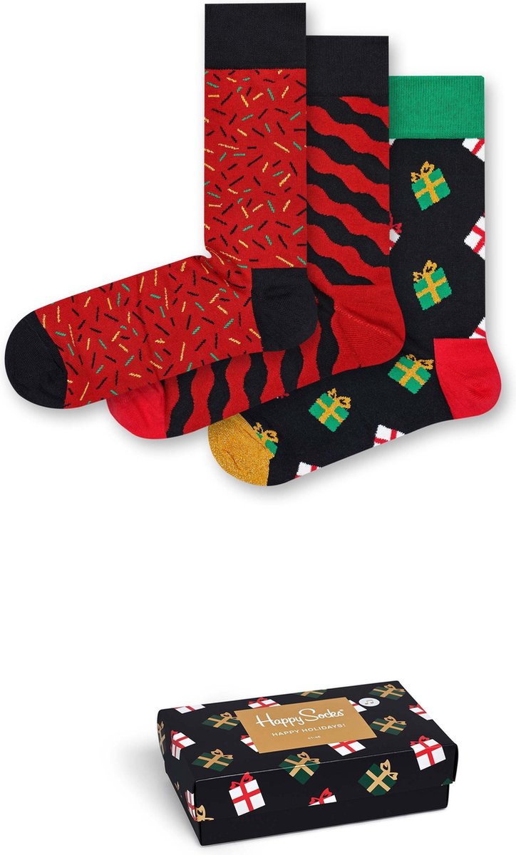 Happy Socks Muziek Kerst Giftbox - Maat 41-46
