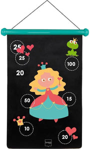 Scratch Spel - Darts Prinses magnetisch - 36x70 cm - 2-zijdig bedrukt